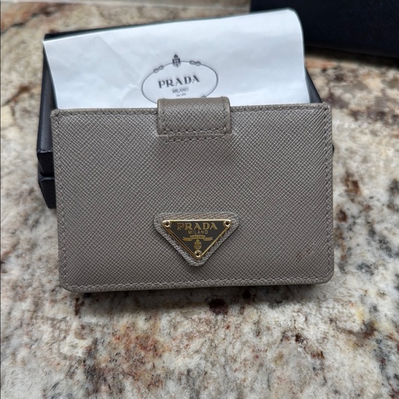 Prada Gray Card Holder - Picture 2 of 5